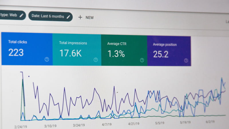 SEO analytics dashboard